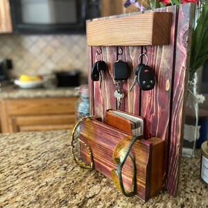 Rustic Country Farmhouse Letter and Key Rack - Etsy