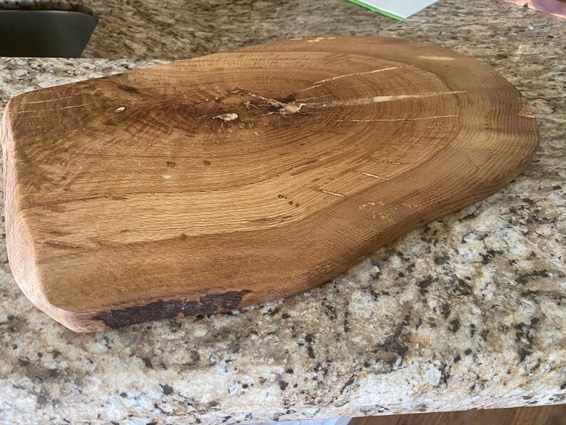 Live Edge Post Oak Slab Centerpieces Etsy