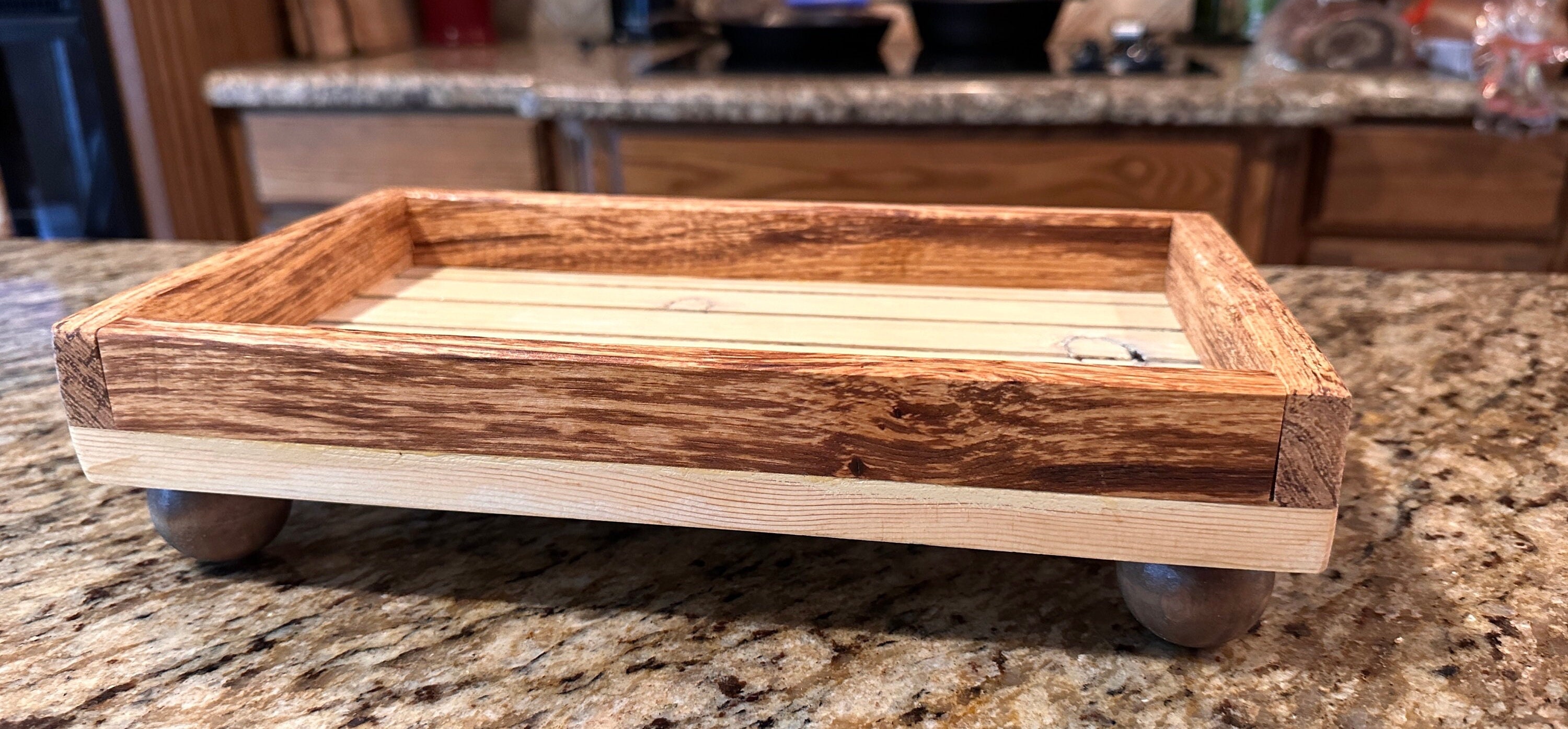 Rustic Farmhouse Riser Tray - Etsy
