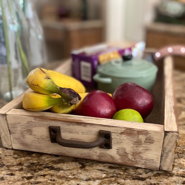 Large Distressed Rustic Ponderosa Pine Serving Tray