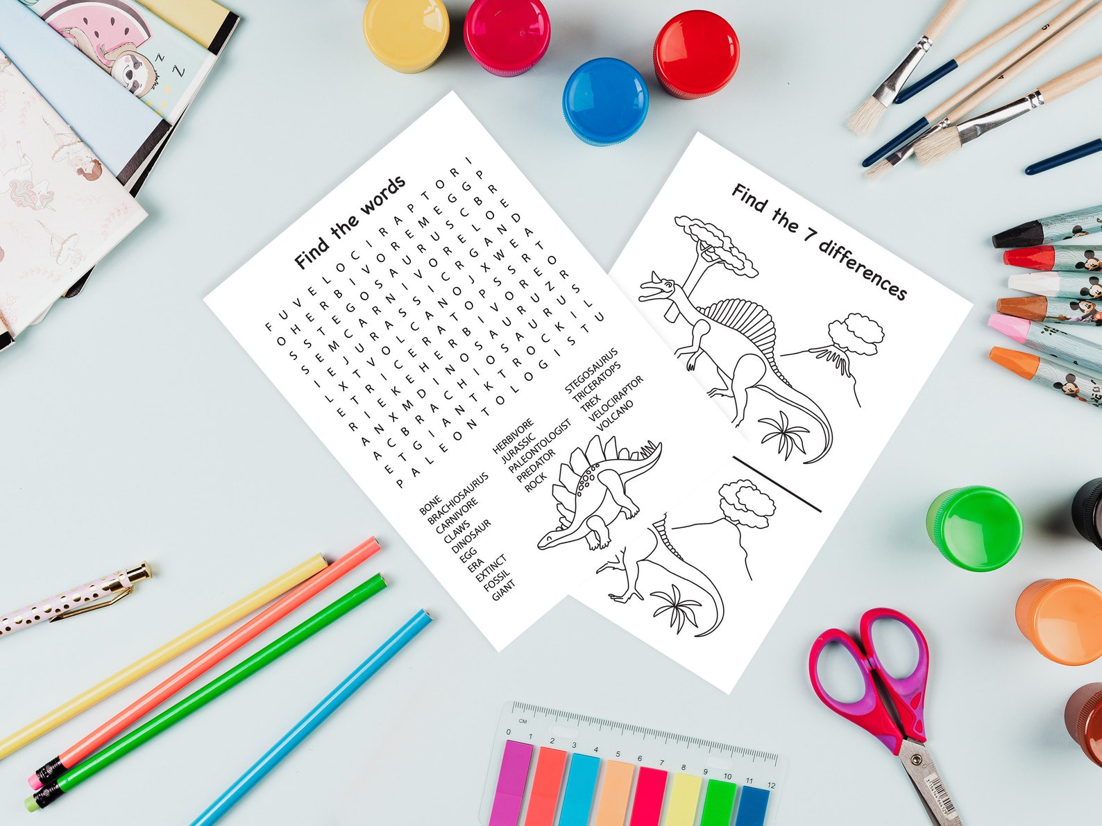 Dinosaur Party Printables, Kids Party Games Printable, Dinosaur ...