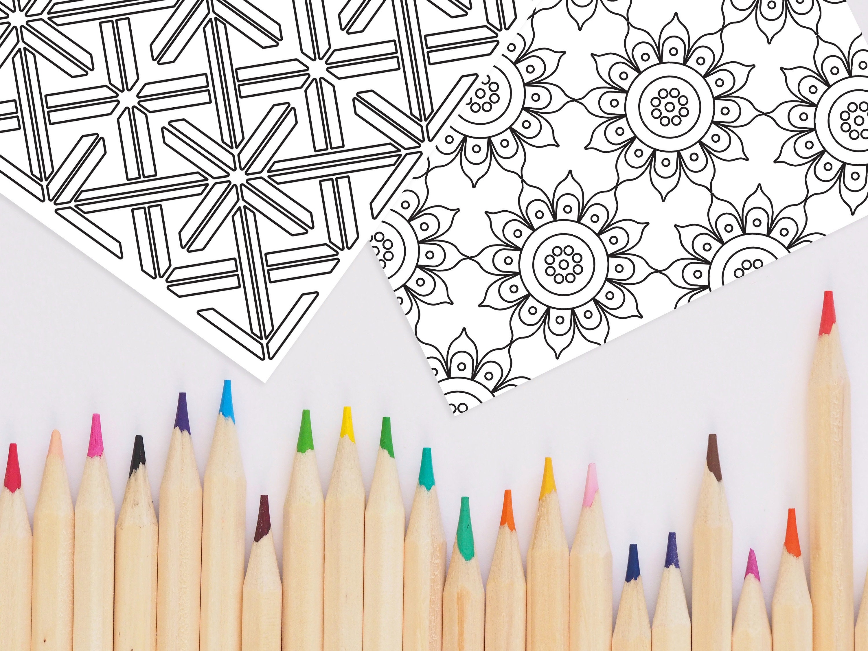 Coloriages Géométriques, Coloriages Pour Adultes Et Enfants, Coloriage