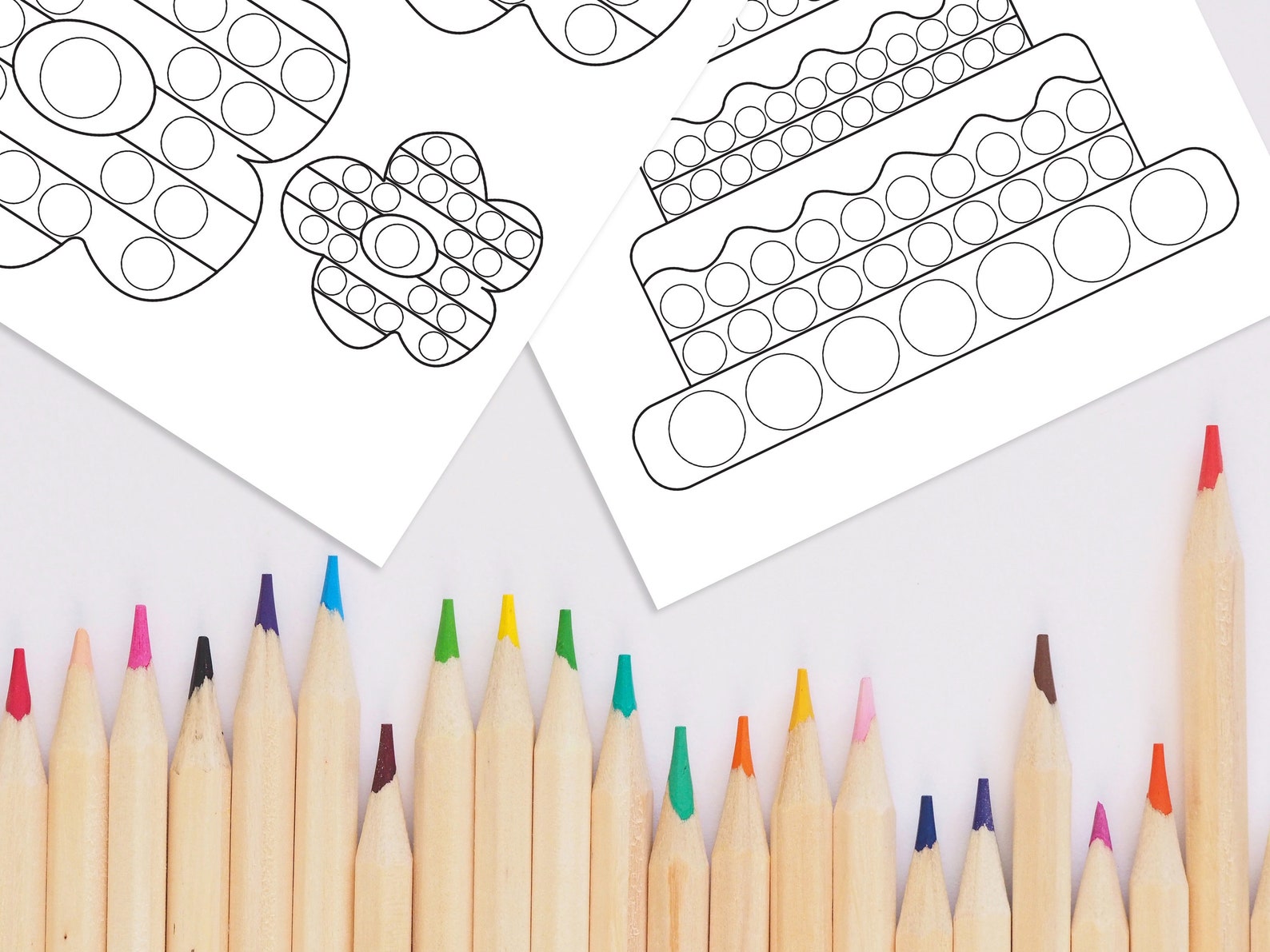 Livre De Coloriage Pop It, 10 Coloriages Pop It à Imprimer Pour Enfants