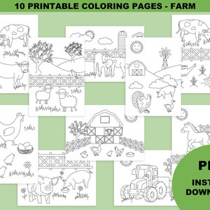 Coloriage animaux de la ferme pour enfants、アニヴェルセル テーマ アニモー ドゥ ラ フェルム、coloriage à imprimer、coloriage ferme pour enfants、PDF
