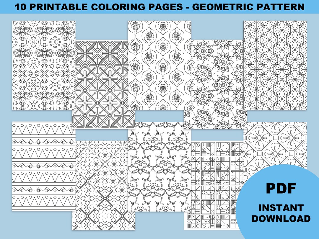 Coloriages Géométriques, Coloriages Pour Adultes Et Enfants, Coloriage