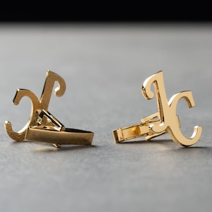 Initials Cufflinks - Personalized Cufflinks - Customized Cufflinks - Groom Wedding Cufflinks - Groomsmen Gift - Wedding Gift