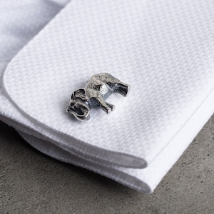 ELEPHANT CUFFLINKS Customized Cufflinks Groom Wedding Cufflinks Groomsmen Gift Wedding Gift image 1