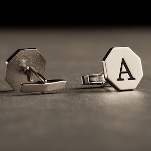Gemelos con nombre personalizado - Gemelos personalizados - Gemelos de boda para novios - Regalo de padrinos de boda
