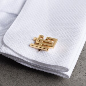 Customized Cufflinks - Groom Wedding Cufflinks - Groomsmen Gift - Initials Cufflinks - Christmas Gift for Him