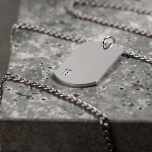 Men&#39;s Personalized Engraved Necklace - Customized Father&#39;s Day Gift - Unique Custom Jewelry for Him - Customized Name & Date Pendant