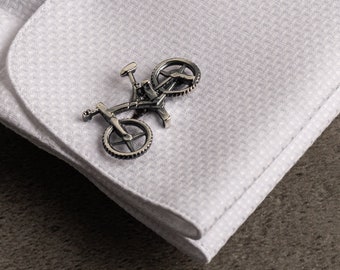 Cyclist Cufflinks - Bike cufflink - Customized Cufflinks - Groom Wedding Cufflinks - Groomsmen Gift