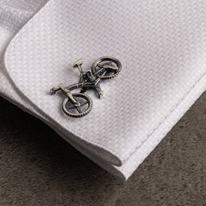 Cyclist Cufflinks Bike cufflink Customized Cufflinks Groom Wedding Cufflinks Groomsmen Gift image 1