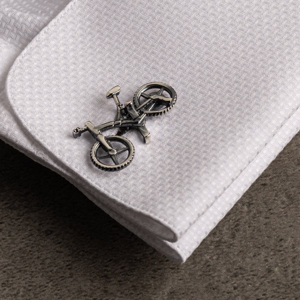 Cyclist Cufflinks - Bike cufflink - Customized Cufflinks - Groom Wedding Cufflinks - Groomsmen Gift