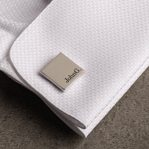 Personalised Engraved Initial Cufflinks - Customized Cufflinks - Groom Wedding Cufflinks - Groomsmen Gift - Wedding Gift