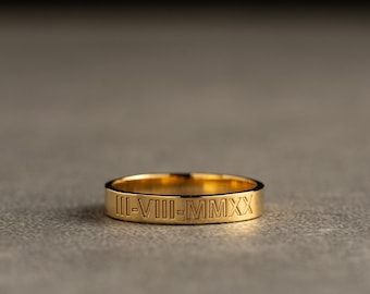 Men&#39;s Personalized Ring - Mens Ring Silver - Customizable Ring - Mens Ring Personalized - Custom Message Ring - Promise Ring