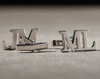 Personalized Name Cufflinks - Customized Cufflinks - Groom Wedding Cufflinks - Groomsmen Gift - Wedding Gift - Father of the Bride Gift