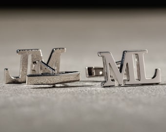 Personalized Name Cufflinks - Customized Cufflinks - Groom Wedding Cufflinks - Groomsmen Gift - Wedding Gift - Father of the Bride Gift