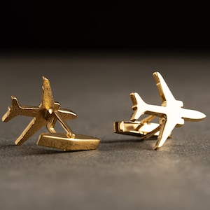 Gemelos de avión - Gemelo Boeing 777 - Gemelos personalizados - Gemelos personalizados - Gemelos de boda del novio - Regalo de padrinos