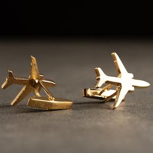 Airplane cufflinks - Boeing 777 Cufflink - Personalized Cufflinks - Customized Cufflinks - Groom Wedding Cufflinks - Groomsmen Gift