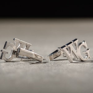 Gemelos personalizados - Gemelos de boda para el novio - Regalo para el padrino - Regalo de boda - Regalo para el padre de la novia