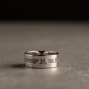 Anillo personalizado para hombres - Anillo para hombres de plata - Anillo personalizable - Anillo para hombres personalizado - Anillo de mensaje personalizado - Anillo de promesa