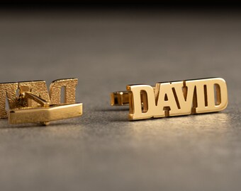 FATHER GIFT - Personalized Cufflinks - Customized Cufflinks - Groom Wedding Cufflinks - Groomsmen Gift - Wedding Gift