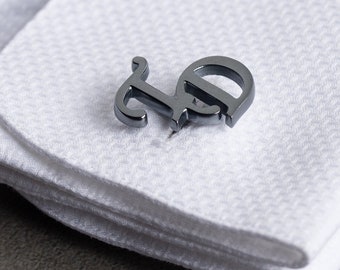 Initials Cufflinks - Personalized Cufflinks - Customized Cufflinks - Groom Wedding Cufflinks - Groomsmen Gift - Wedding Gift