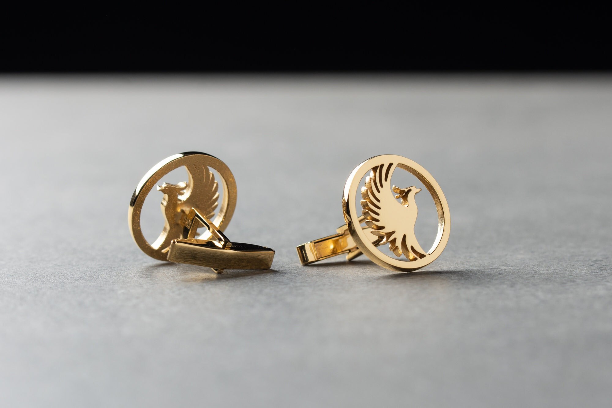 Boutons De Manchette Fenix Phenix Noir Et Blanc - Ronds, Neuf Avec étiquettes