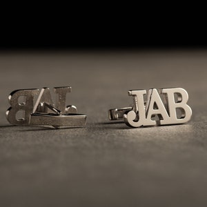 Personalized Name Cufflinks Customized Cufflinks Groom Wedding Cufflinks Groomsmen Gift Sterling Cufflinks Gold Cufflinks STERLING SILVER