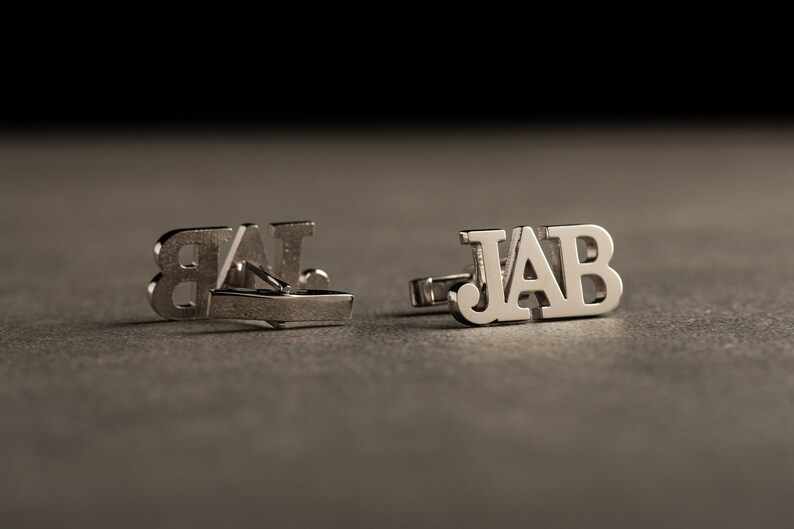 Personalized Name Cufflinks Customized Cufflinks Groom Wedding Cufflinks Groomsmen Gift Sterling Cufflinks Gold Cufflinks STERLING SILVER