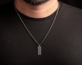Engraved Custom Necklace for Men - Customized Necklace - Custom Fathers Day Gift - Personalized Engraved Necklace