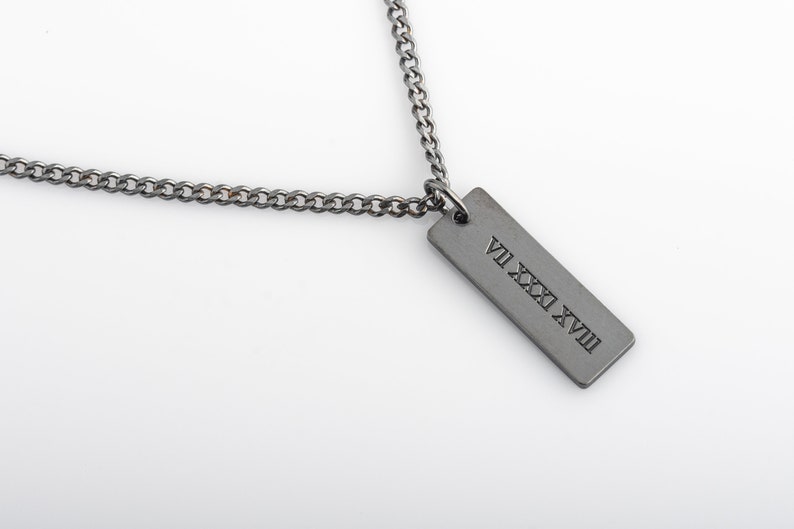 Engraved Custom Necklace for Men Customized Necklace - Etsy