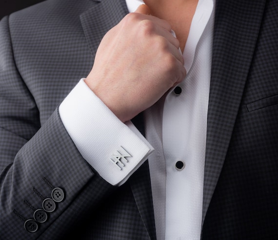 Boutons De Manchette Homme Argent - Élégants Pour Chemise Business, Mariage Et Cadeau