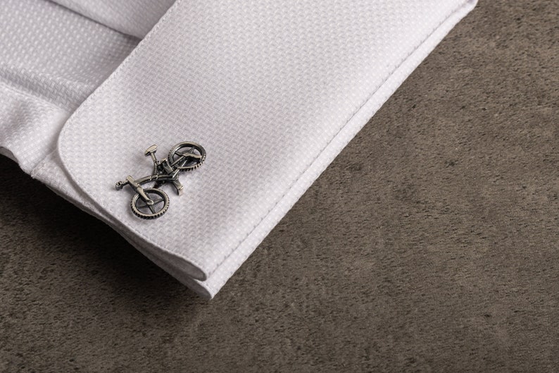 Cyclist Cufflinks Bike cufflink Customized Cufflinks Groom Wedding Cufflinks Groomsmen Gift image 1