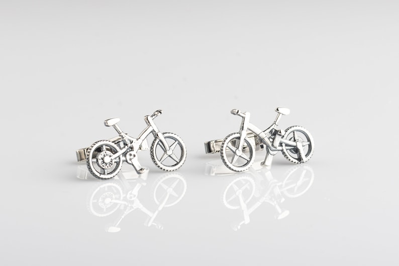 Gemelos ciclistas Gemelos para bicicletas Gemelos personalizados Gemelos para bodas para novios Regalo para novios imagen 6