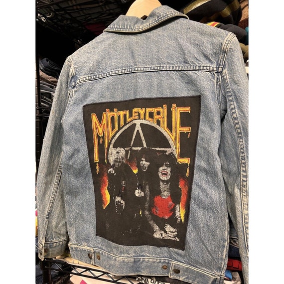 Vintage 1980s Motley Crue Rocker Custom Trucker Denim Jacket | Etsy