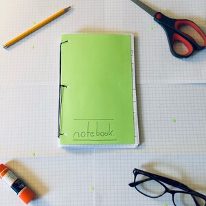Book Review Journal · sage green cover · reading log notebook for literary  feedback