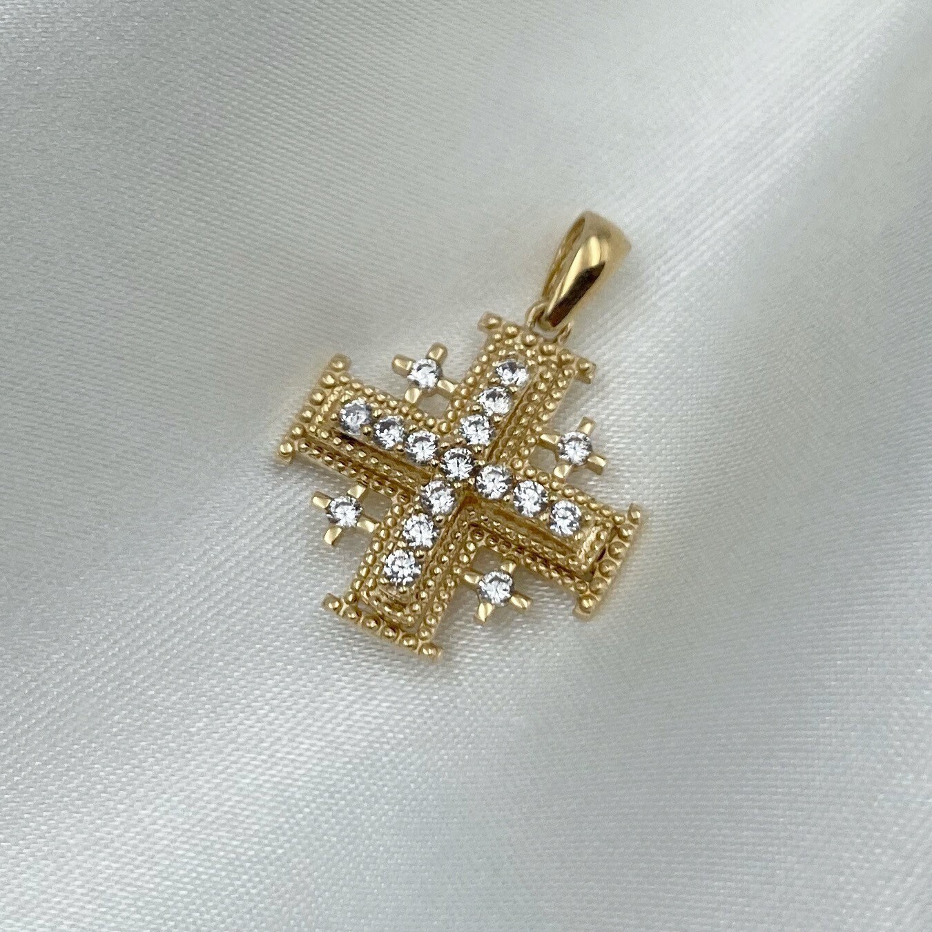 18k jerusalem kreuz | Kettenanhänger