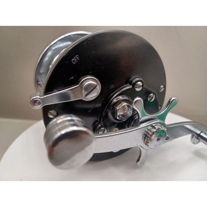 Moulinet De Pêche Vintage Penn 60 Long Beach - Pour Eau Salée, Avec Ligne, Fabrication USA