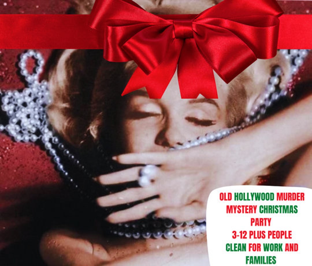 Host Your Own Vintage Hollywood Murder Mystery Party-christmas - Etsy