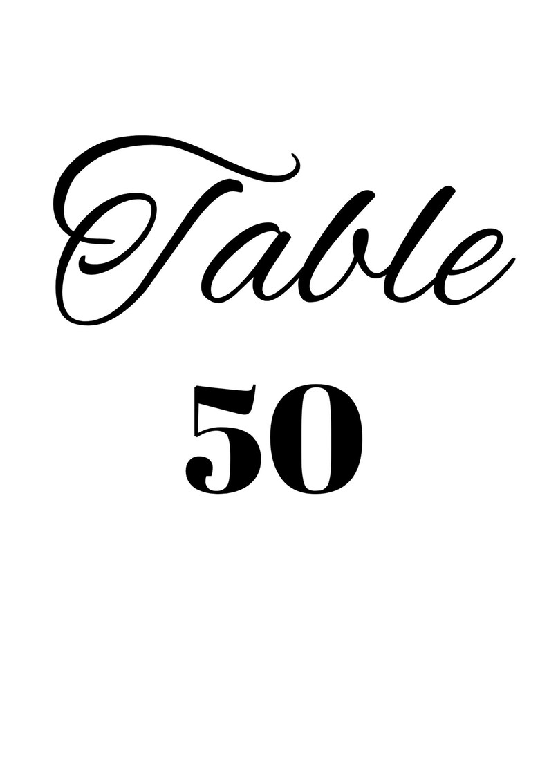 Table Sign, Wedding Table Sign, Event Table Sign, Elegant Sign, Upscale ...