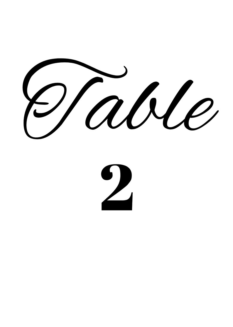 Table Sign, Wedding Table Sign, Event Table Sign, Elegant Sign, Upscale ...