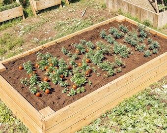 DIY Cedar Garden Bed Plan: 4x8 & 4x4 Raised Planter Box (PDF) + Build Videos