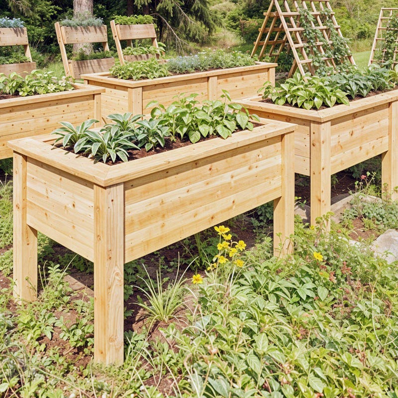 Pdf Raised Planter - Etsy