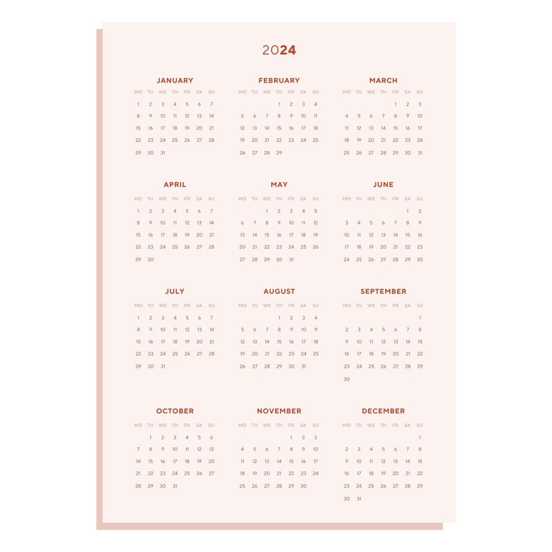 2024 Year Calendar Printable 12 - Il 794xN.5758737291 7urn 