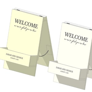 DIY Wedding Sign Flower Box Plans: 24x36 Welcome Sign (PDF Downloadable Guide)