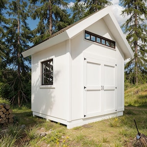 8x10 Garden Shed Plans and Build Guide - PDF + video