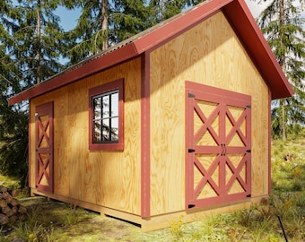 DIY Plans for 12x16 Garden Shed - PDF + Video Download