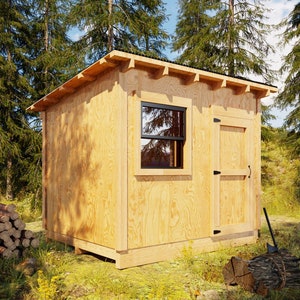 Plans de l&#39;appentis 8 x 10 - PDF + téléchargement vidéo
