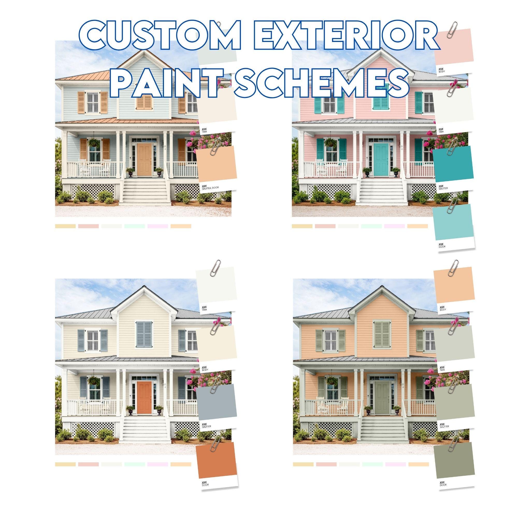 Exterior House Paint Color Consultation, Custom Design (digital) - Etsy